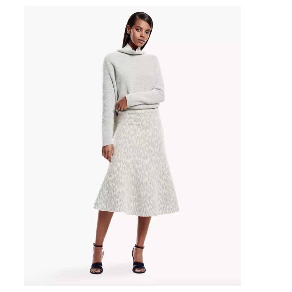 NWT! $395 Theory Gray Marvita C Skirt In Vela [SZ‎ Medium ]